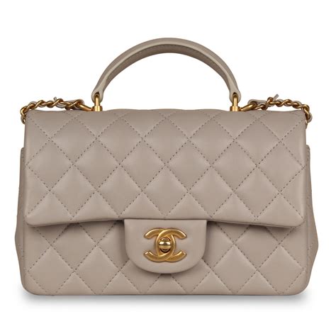 chanel mini vintage flap|chanel mini flap bag with top handle.